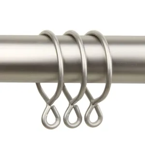 1-13/16" Curtain Eyelet Rings (Set of 10) - Satin Nickel