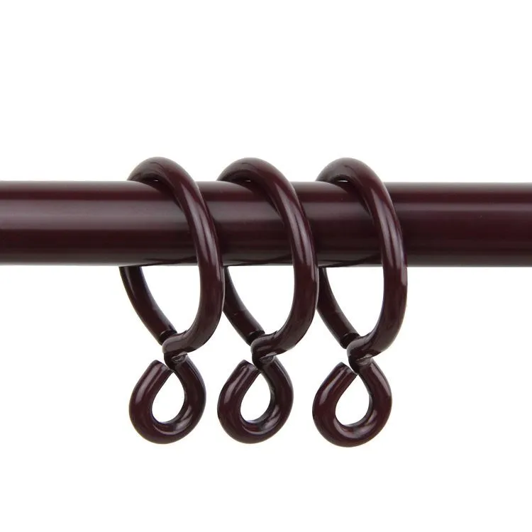 1" Curtain Eyelet Rings (Set of 10) - Mahogany