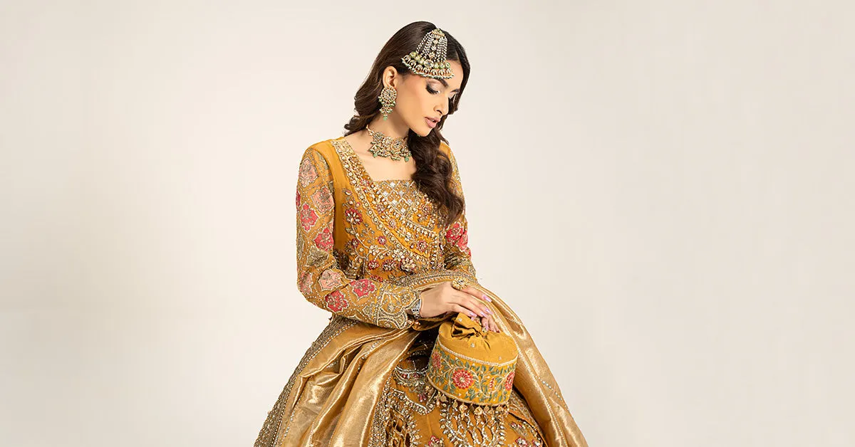 3 Piece Embroidered Organza Suit | BDS-2907