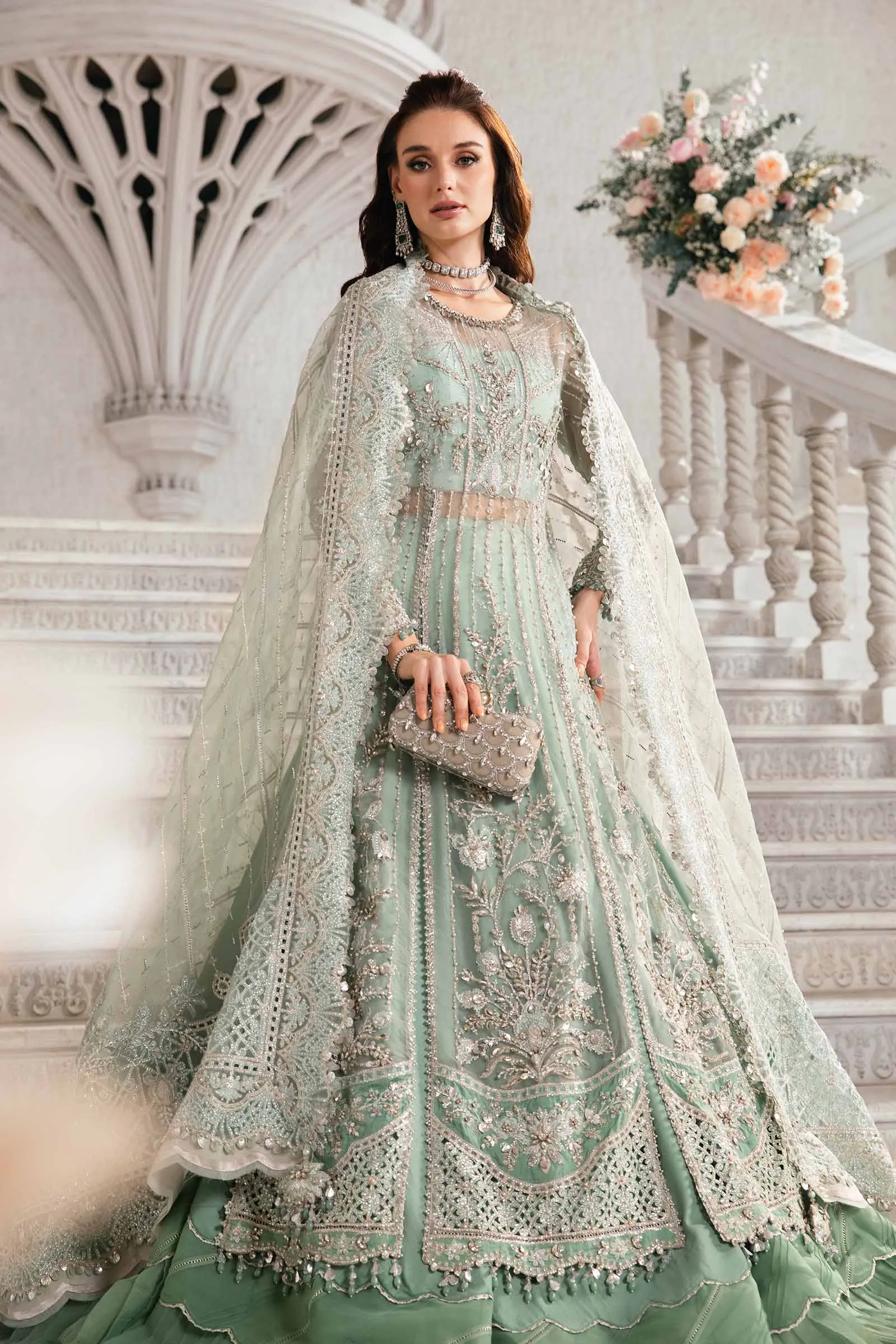 3 Piece Unstitched Embroidered Suit | BD-2803