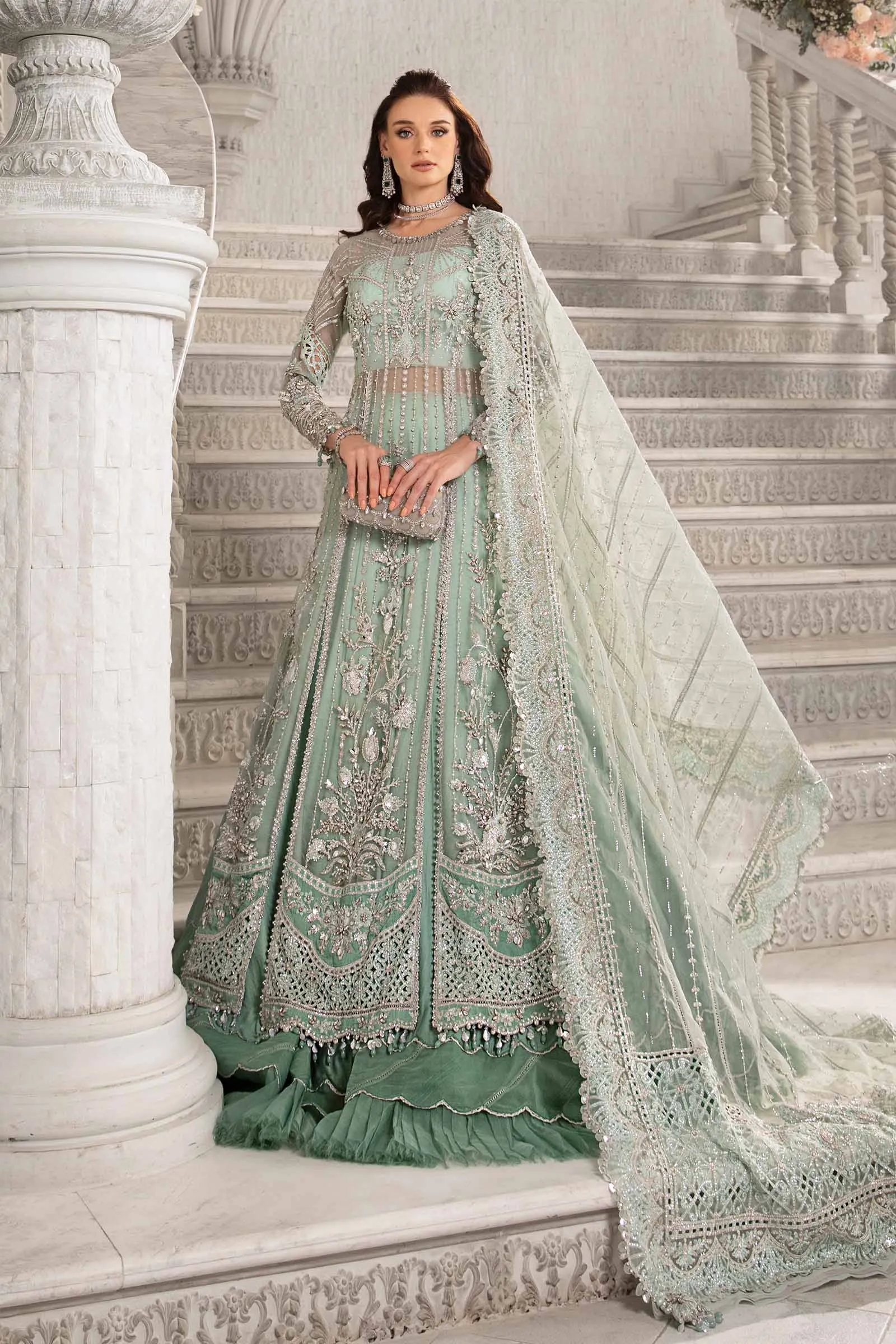 3 Piece Unstitched Embroidered Suit | BD-2803