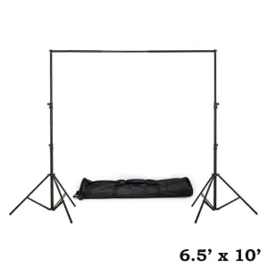 6.5ft x10ft Adjustable Heavy Duty Pipe and Drape Kit Wedding Photography Backdrop Stand