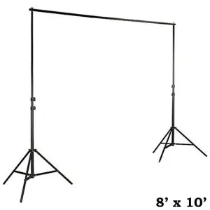 8ft x10ft Adjustable Heavy Duty Pipe and Drape Kit Wedding Photography Backdrop Stand