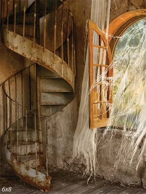 Abandoned Chalet Photography Backdrop