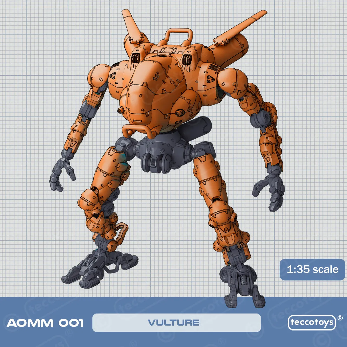 Age Of Mecha™ Vulture Mech (action vehicle kit print file)