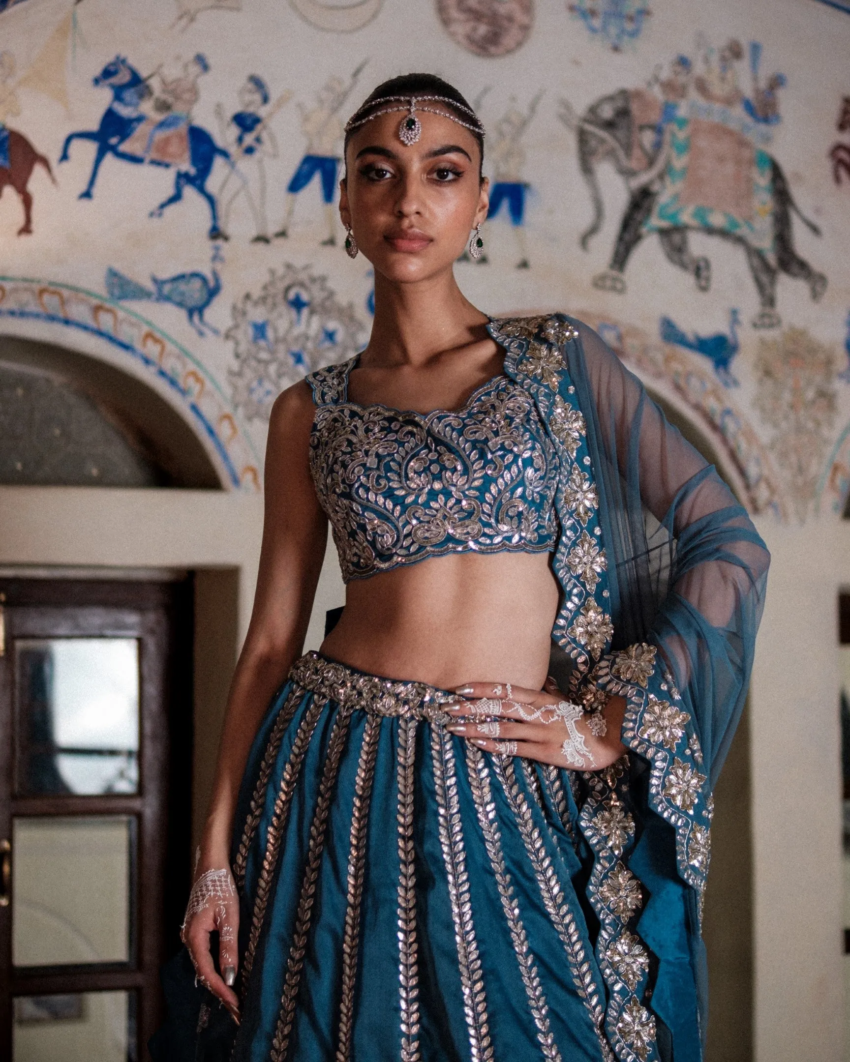 Ambi Henna Lehenga Set