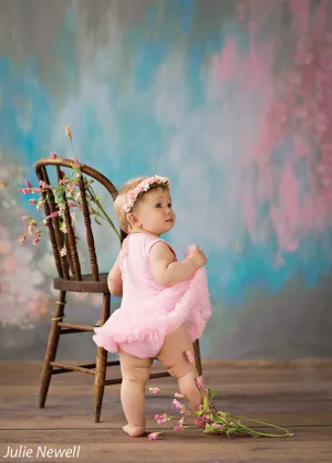 Bright Water Flowers Printed Photography Backdrop