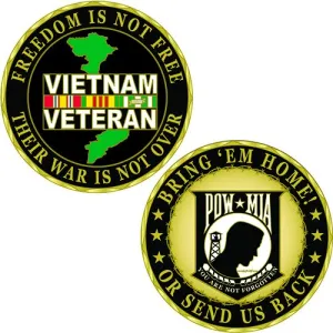 CHALLENGE COIN-VIETNAM VETERAN VIETNAM VETERAN