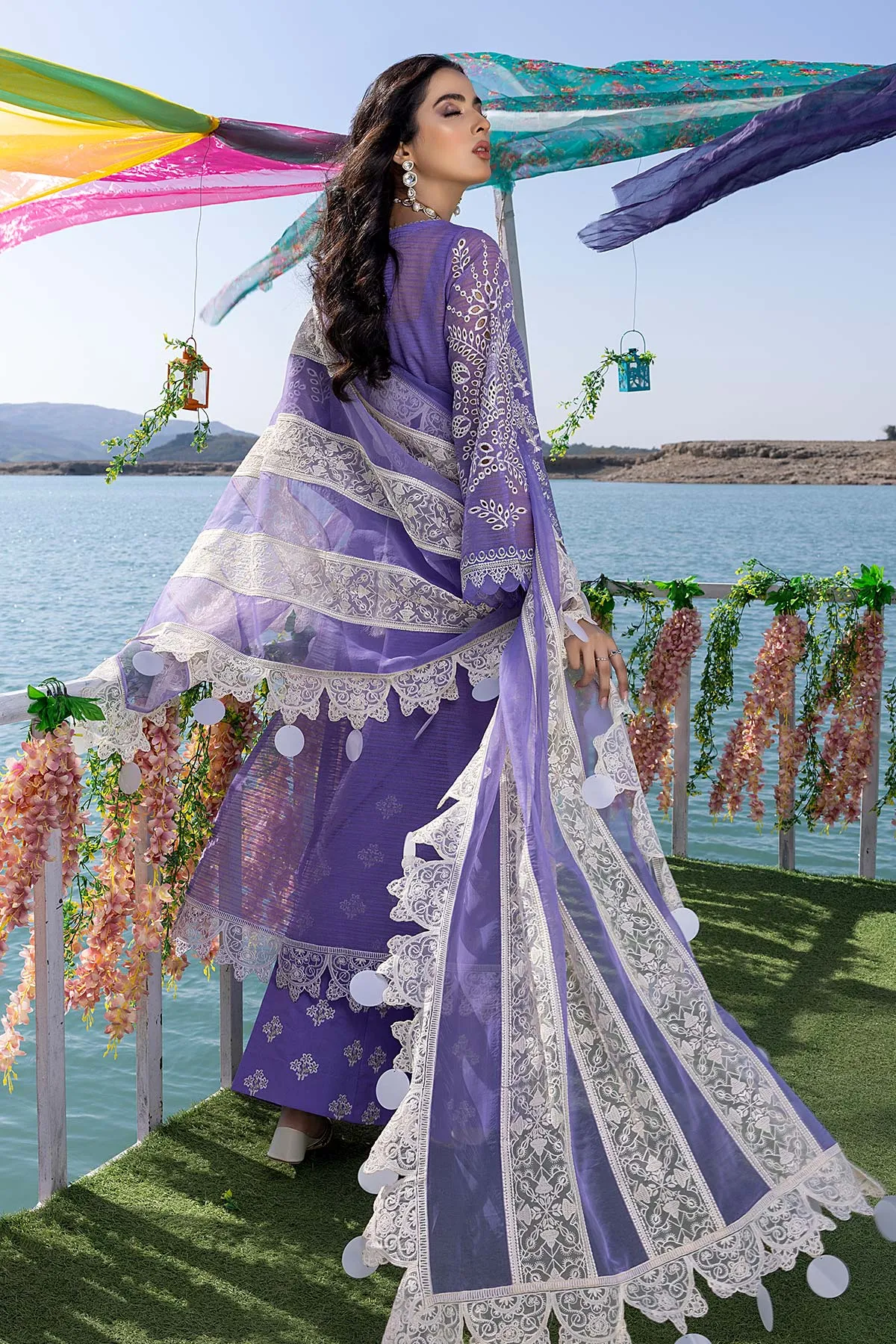 Charizma Signature Summer Festive Collection · Embroidered Lawn with Embellished Dupatta – CFL-02