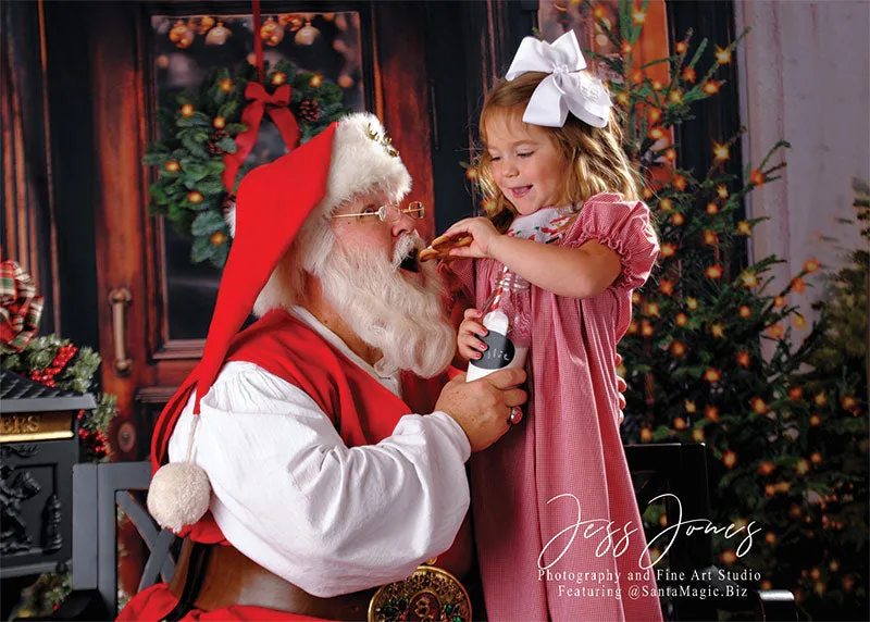 Christmas Market Printed Photo Backdrop