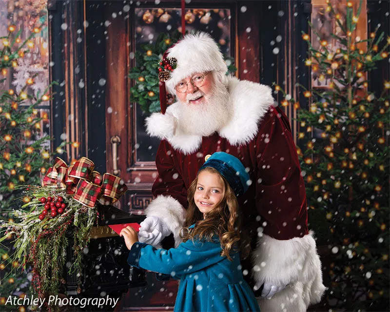 Christmas Market Printed Photo Backdrop