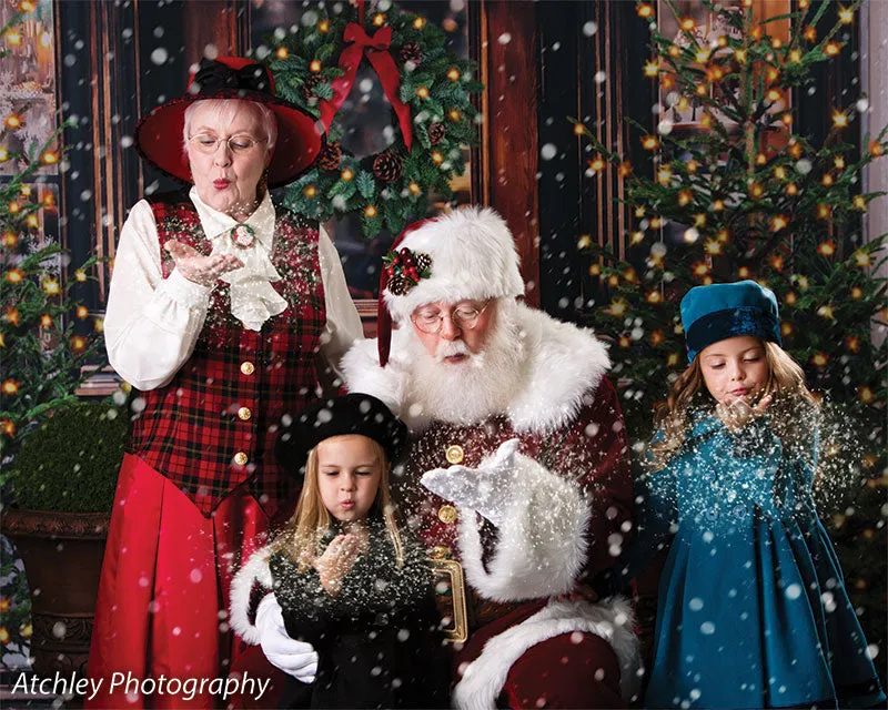 Christmas Market Printed Photo Backdrop