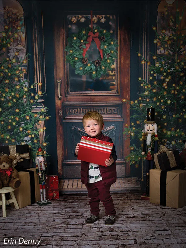 Christmas Market Printed Photo Backdrop