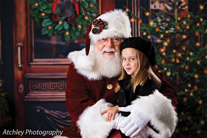 Christmas Market Printed Photo Backdrop