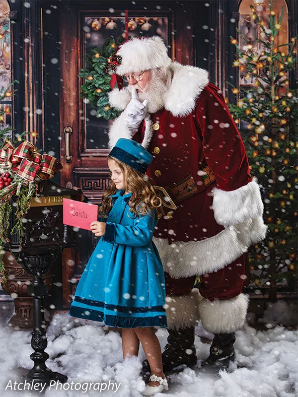 Christmas Market Printed Photo Backdrop