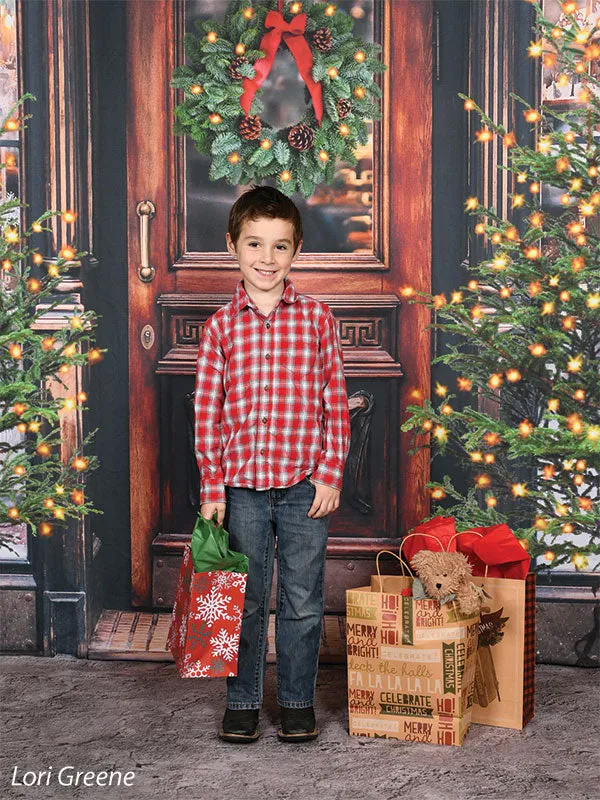 Christmas Market Printed Photo Backdrop