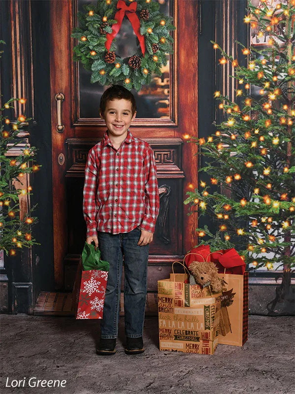 Christmas Market Printed Photo Backdrop