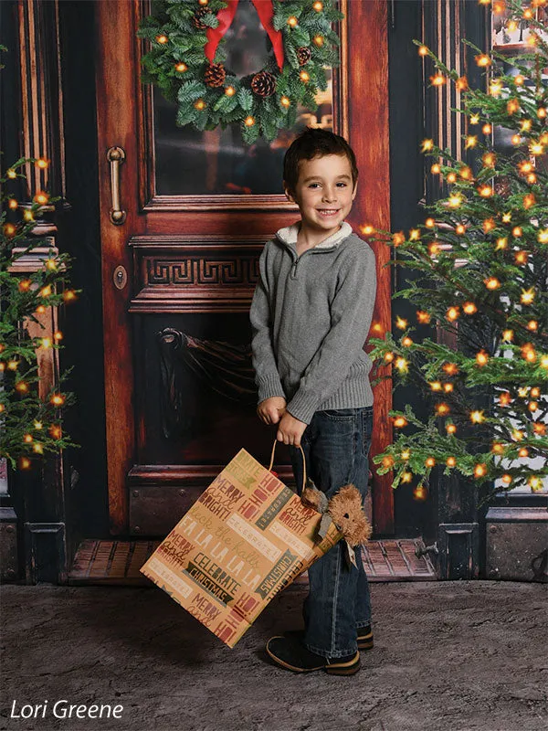 Christmas Market Printed Photo Backdrop