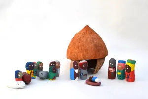 Coconut Nativity Set