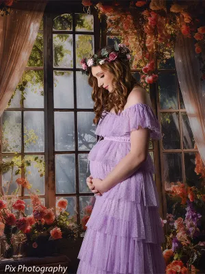 Enchanted Sunroom Garden Window Photography Backdrop