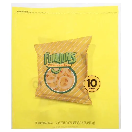 Funyuns Onion Flavored Rings, 0.75 oz Bags, 10 Count