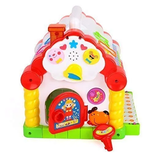 Galaxy Hi-Tech® Baby Toddler Activity Center Musical Activity Cube Play Learning Center Toy Interactive Educational Activity House Multi-Functions with Lights Sounds