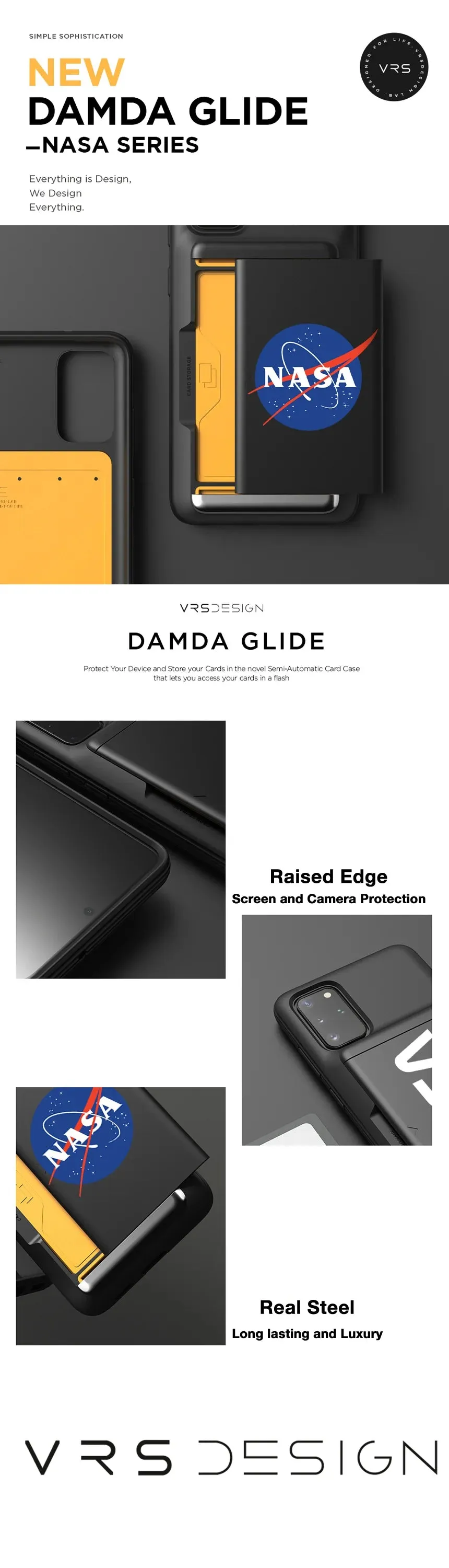 Galaxy S20 Plus Case Damda Glide Shield NASA