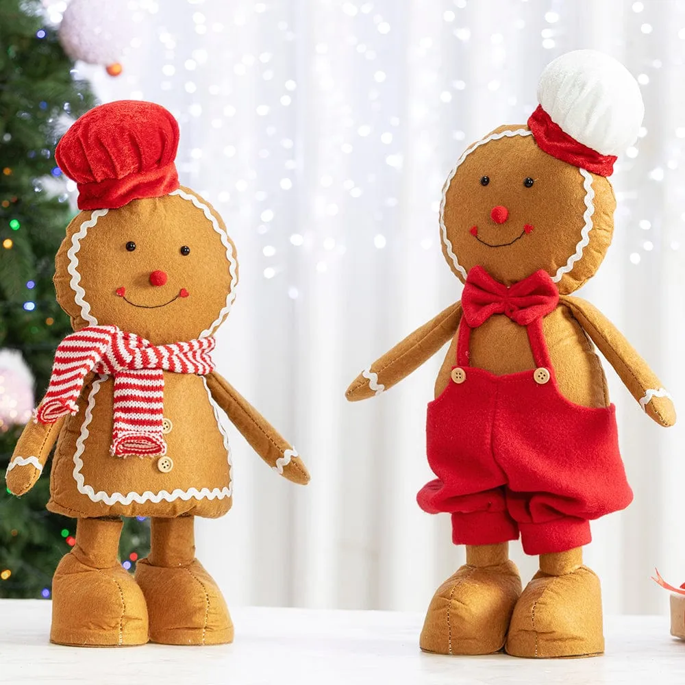 Gingerbread Extendable Figurine Asst (40-60cm)