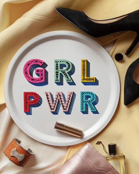 GRL PWR Round Tray