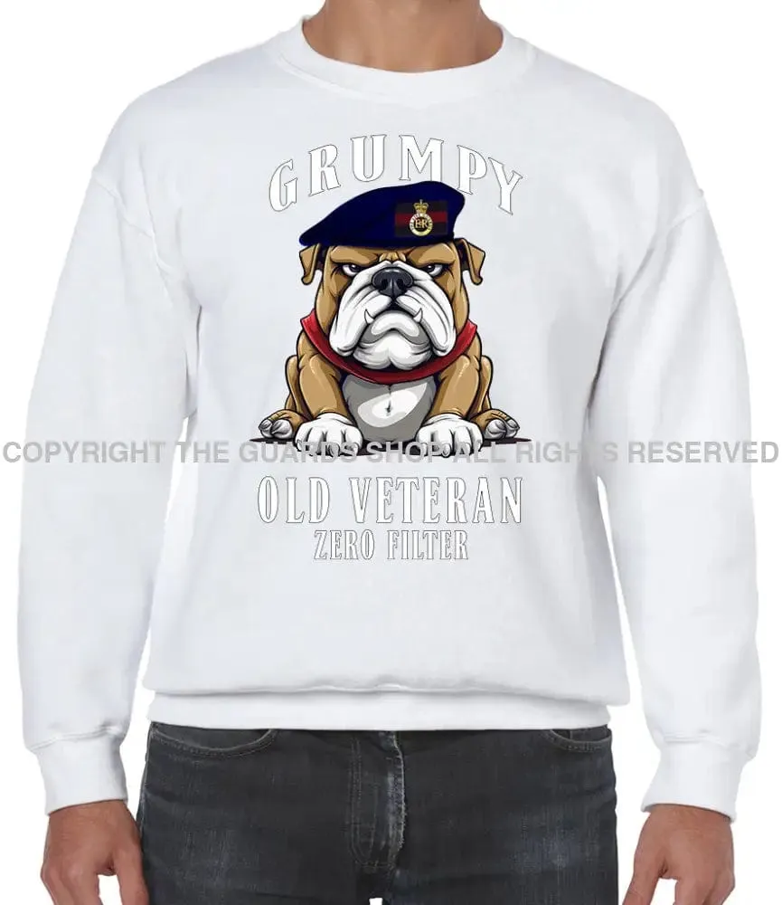 Grumpy Old Life Guards Veteran Front Printed Sweater