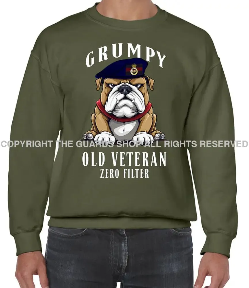 Grumpy Old Life Guards Veteran Front Printed Sweater