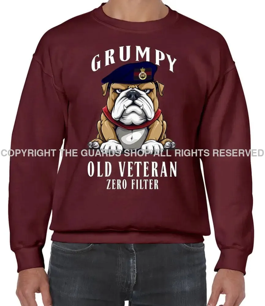 Grumpy Old Life Guards Veteran Front Printed Sweater