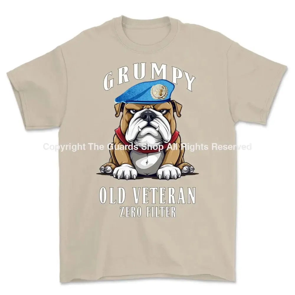 Grumpy Old UN Veteran Printed T-Shirt