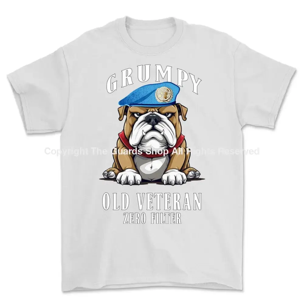 Grumpy Old UN Veteran Printed T-Shirt