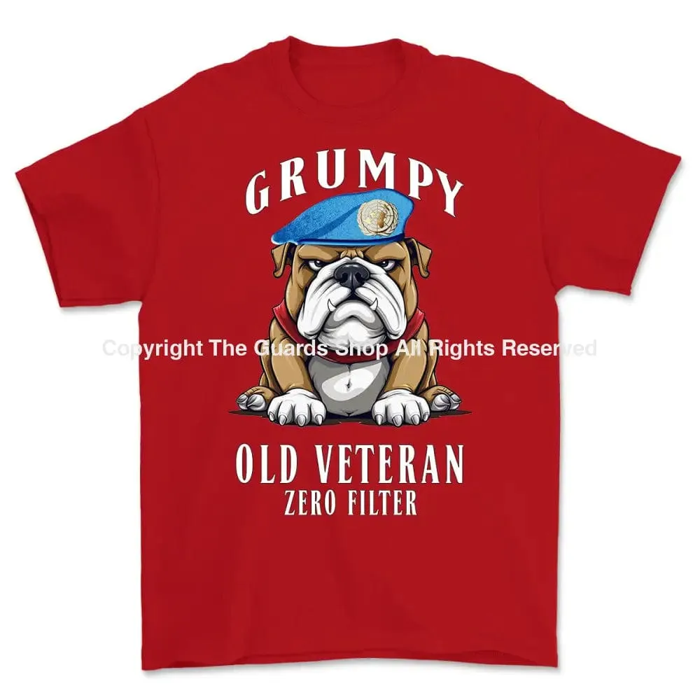 Grumpy Old UN Veteran Printed T-Shirt