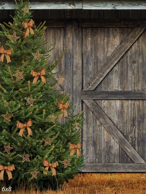 Holiday Barn Background