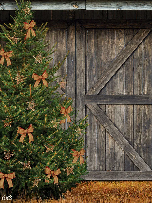 Holiday Barn Background