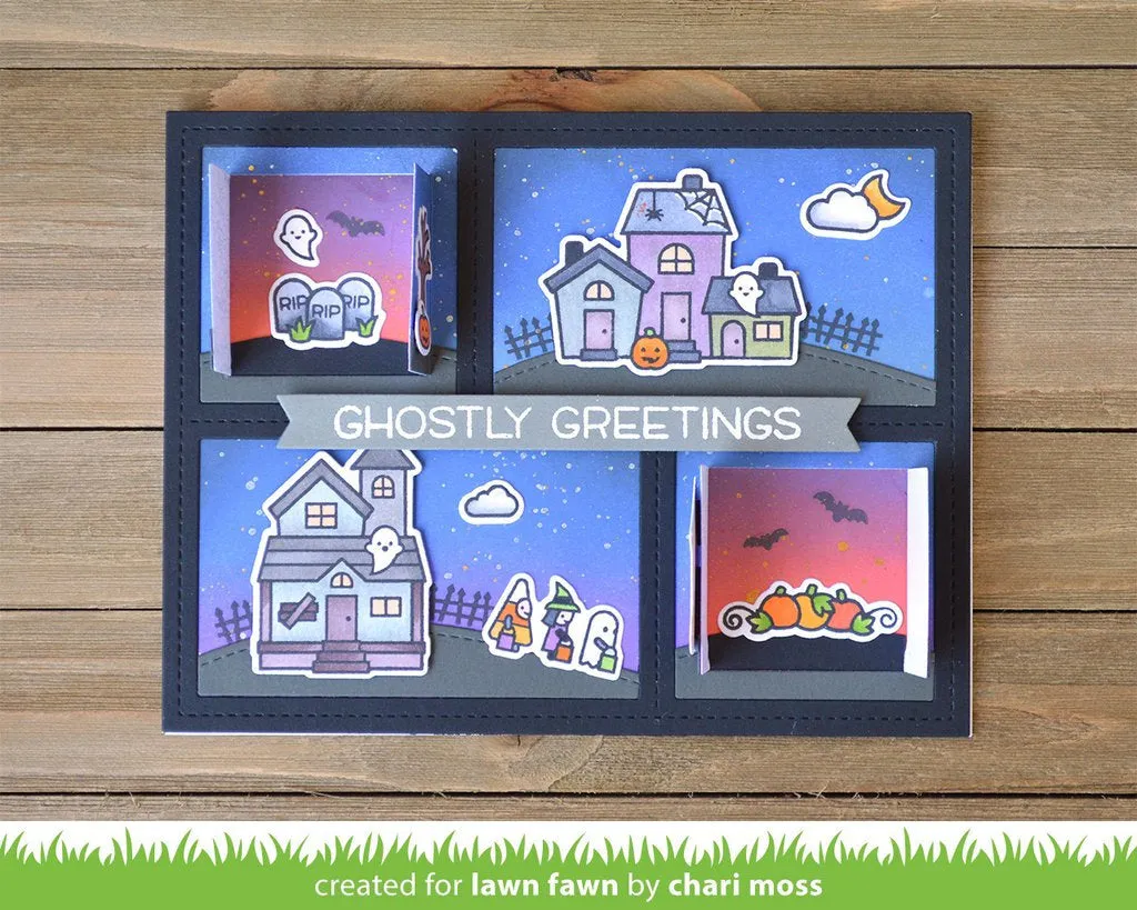 Lawn Fawn- Spooky Village- Clear Stamp Set