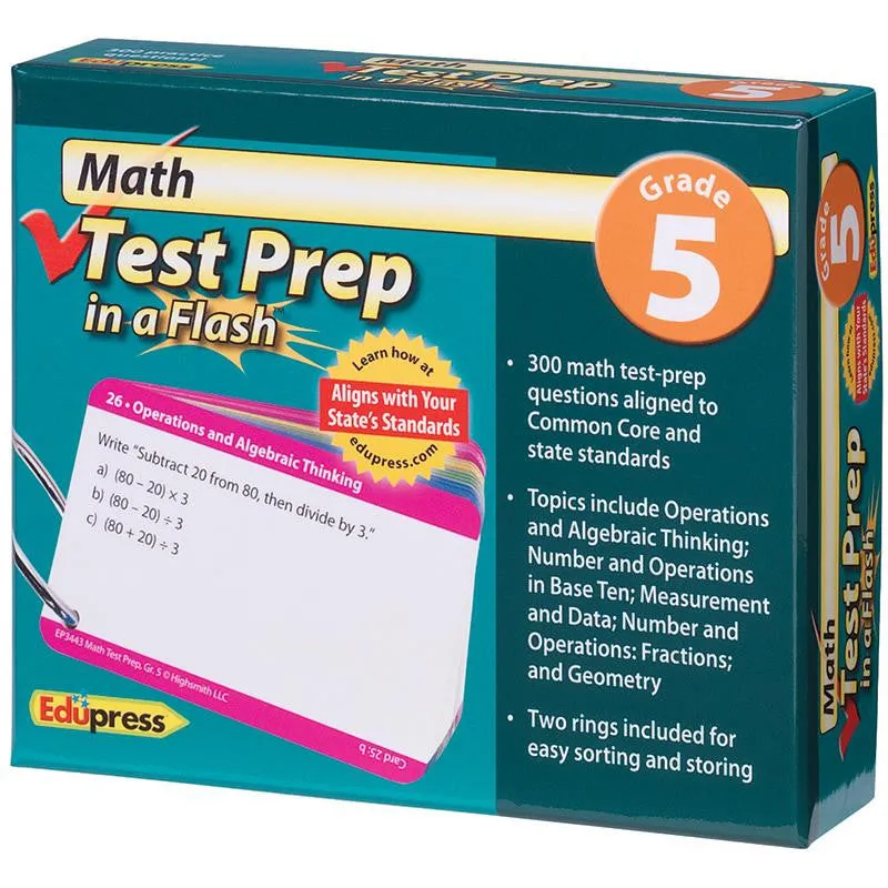 MATH TEST PREP IN A FLASH GR 5