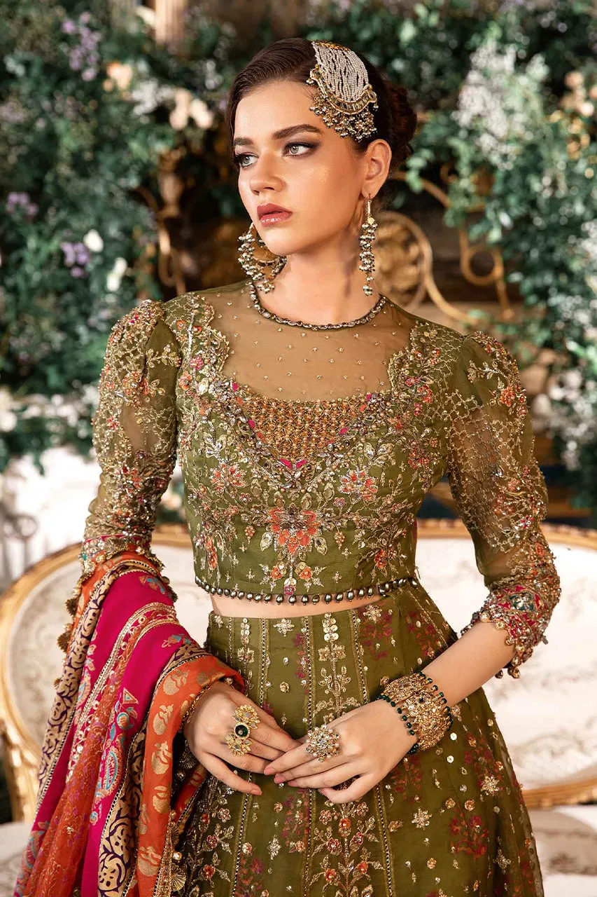 Mbroidered'24-3 Piece Unstitched Embroidered Organza Suit  BD-2906