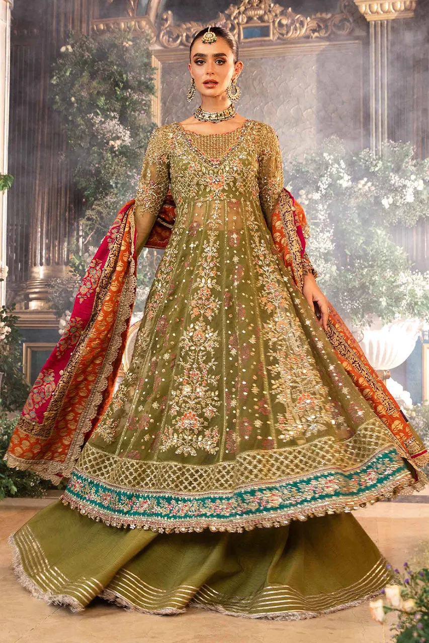 Mbroidered'24-3 Piece Unstitched Embroidered Organza Suit  BD-2906