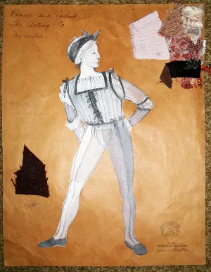 Mercutio  Costume Sketch, ROMEO AND JULIET by Jeanne Button