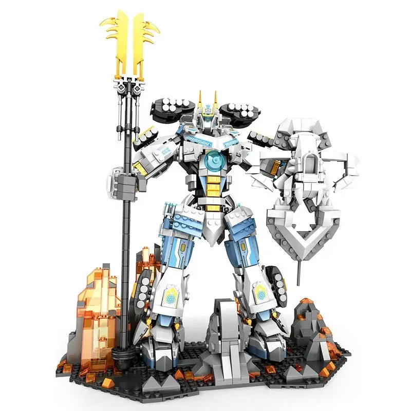 MOC 670 Samurai Titan Warrior Mecha Bricks Toys