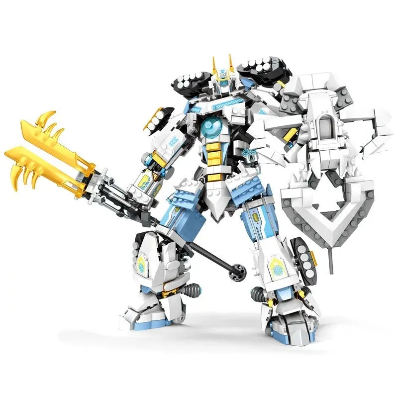 MOC 670 Samurai Titan Warrior Mecha Bricks Toys