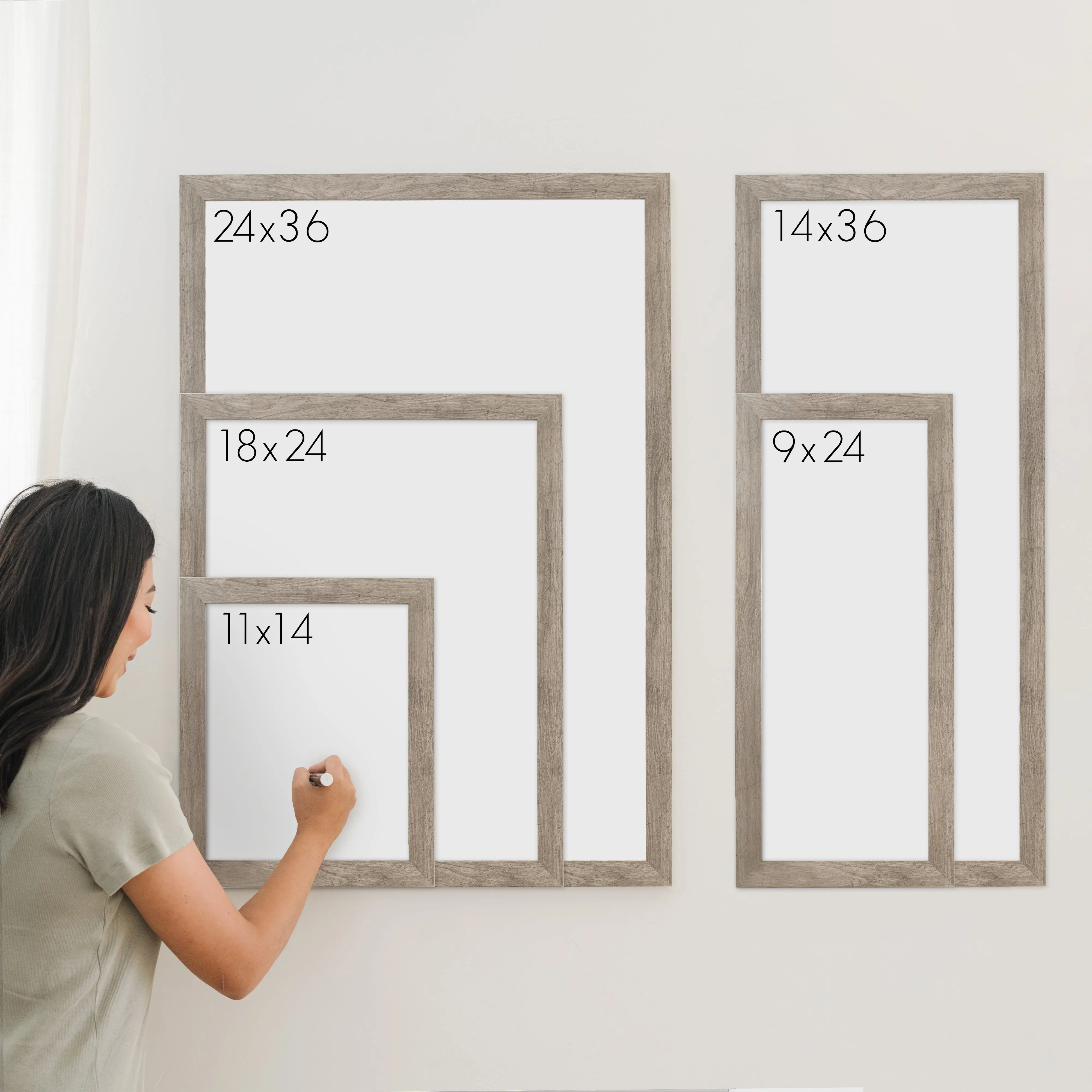 Monthly Framed Chalkboard Calendar   6 sections | Vertical Swanson