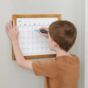 Monthly Framed Whiteboard Calendar   1 section | Horizontal Dwyer