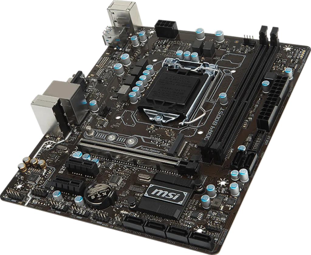 MSI intel computer motherboard B250M PRO-V LGA 1151 socket,DDR4,micro-ATX,Turbo M.2