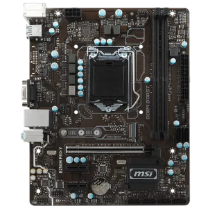 MSI intel computer motherboard B250M PRO-V LGA 1151 socket,DDR4,micro-ATX,Turbo M.2