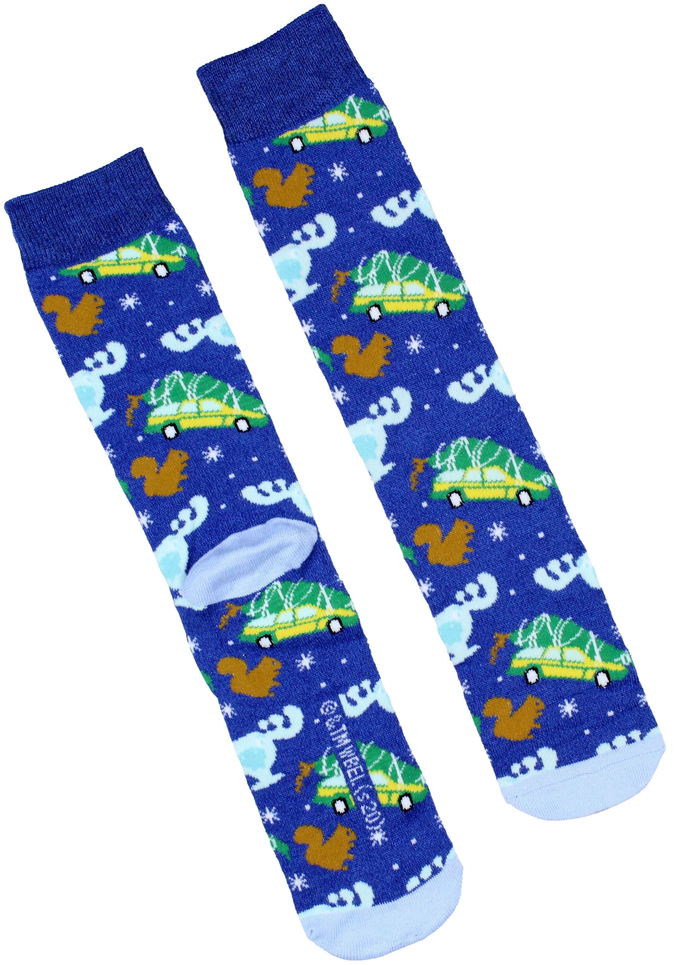 National Lampoon's Christmas Vacation Men's 3 Pack Mid-Calf Adult Crew Socks