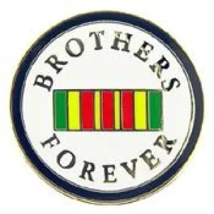 Pin Vietnam Brothers Forever  (1")